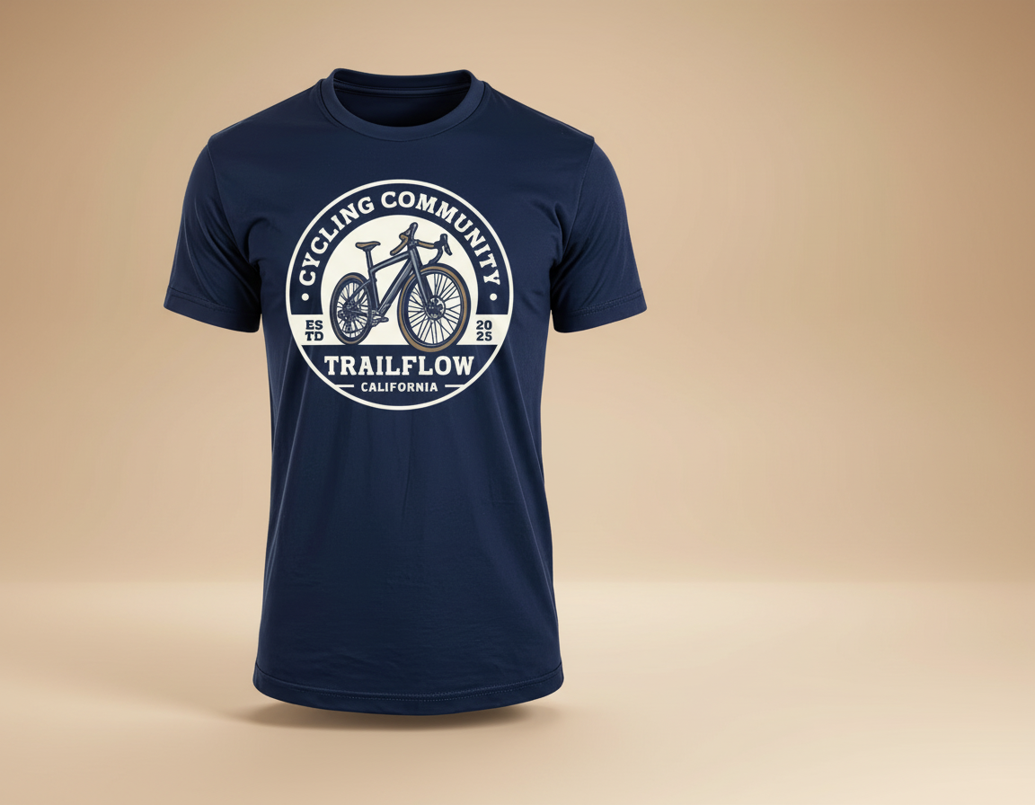 Trailflow Cycling Emblem Tee 1