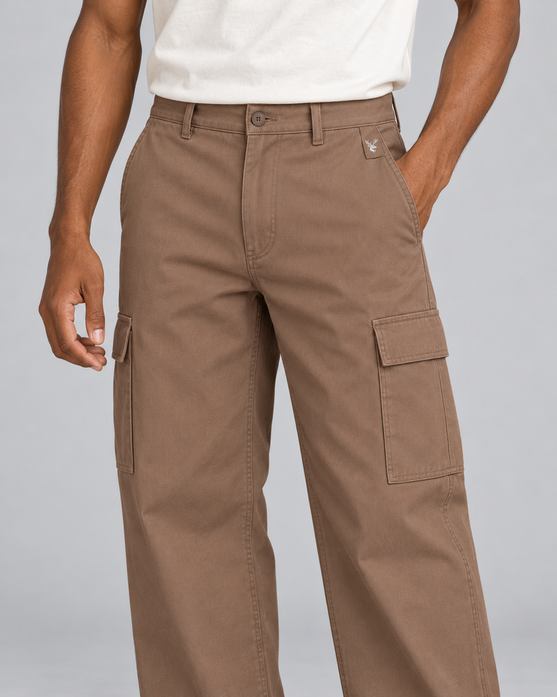 CITY SIGNAL Men's Transit Wide Cargo Trousers — Clay, View 5