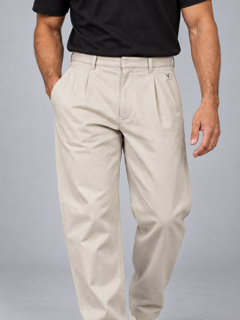 CITY SIGNAL Men's Arc Barrel Trouser — Bone, View 5