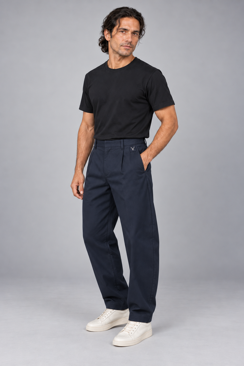 CITY SIGNAL Men's Arc Barrel Trouser — Ink Navy, View 3