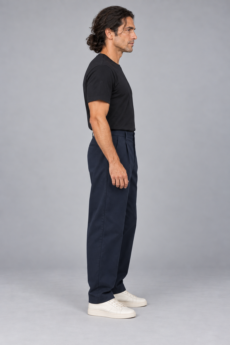 CITY SIGNAL Men's Arc Barrel Trouser — Ink Navy, View 4