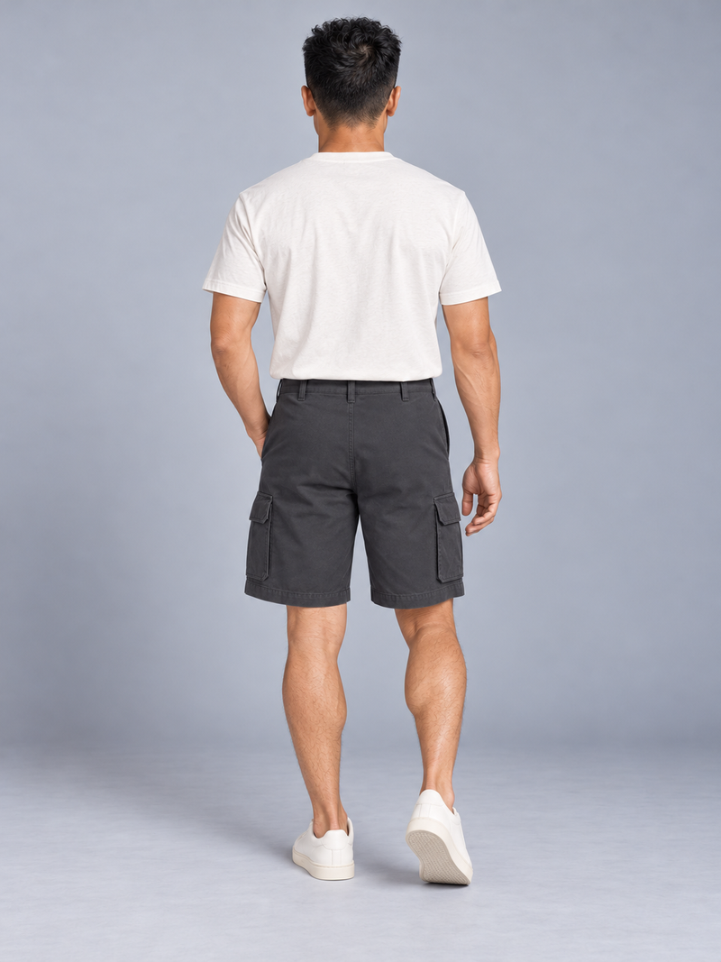 CITY SIGNAL Men's Transit Utility Short — Charcoal, View 2