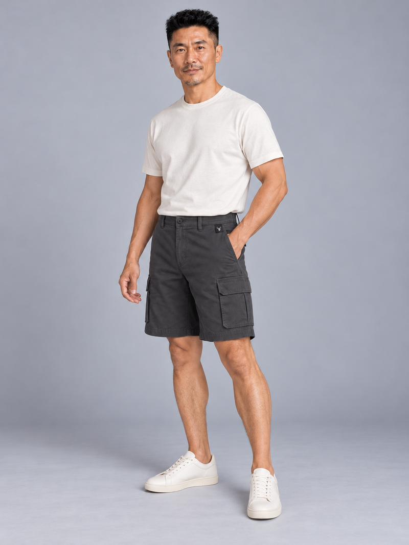 CITY SIGNAL Men's Transit Utility Short — Charcoal, View 3
