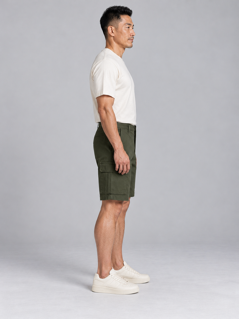 CITY SIGNAL Men's Transit Utility Short — Dark Olive, View 4