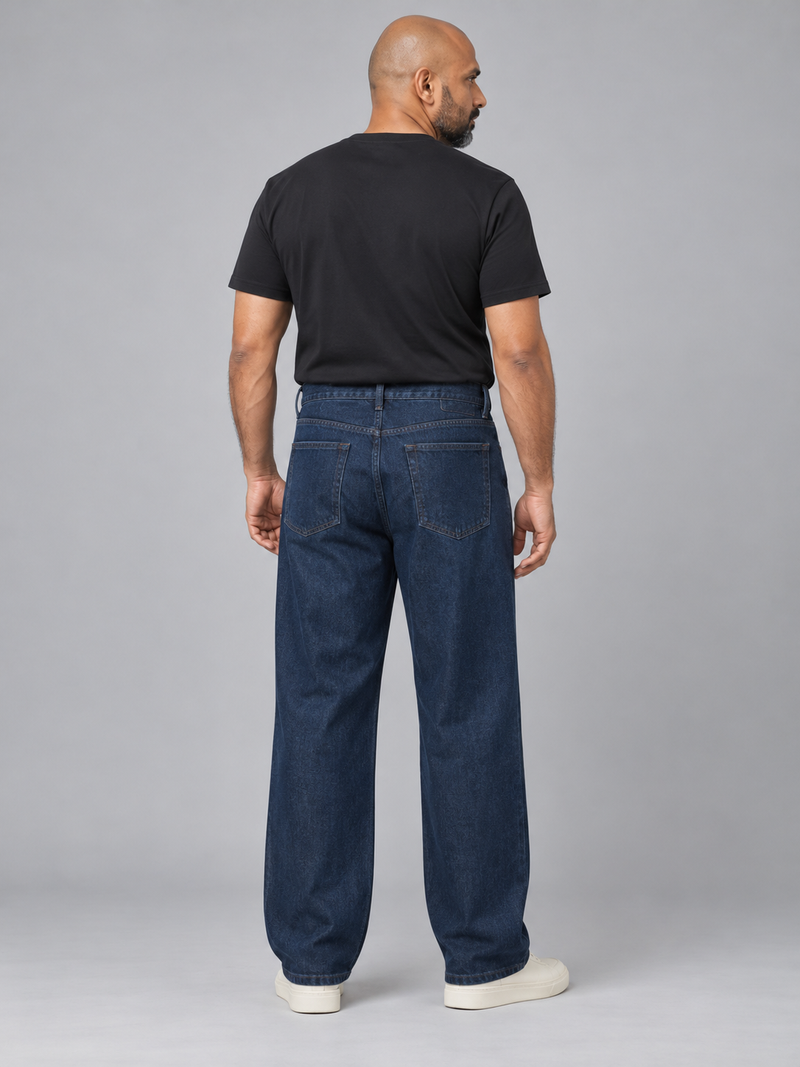 CITY SIGNAL Men's Crossline Panel Jean — Deep Indigo, View 2