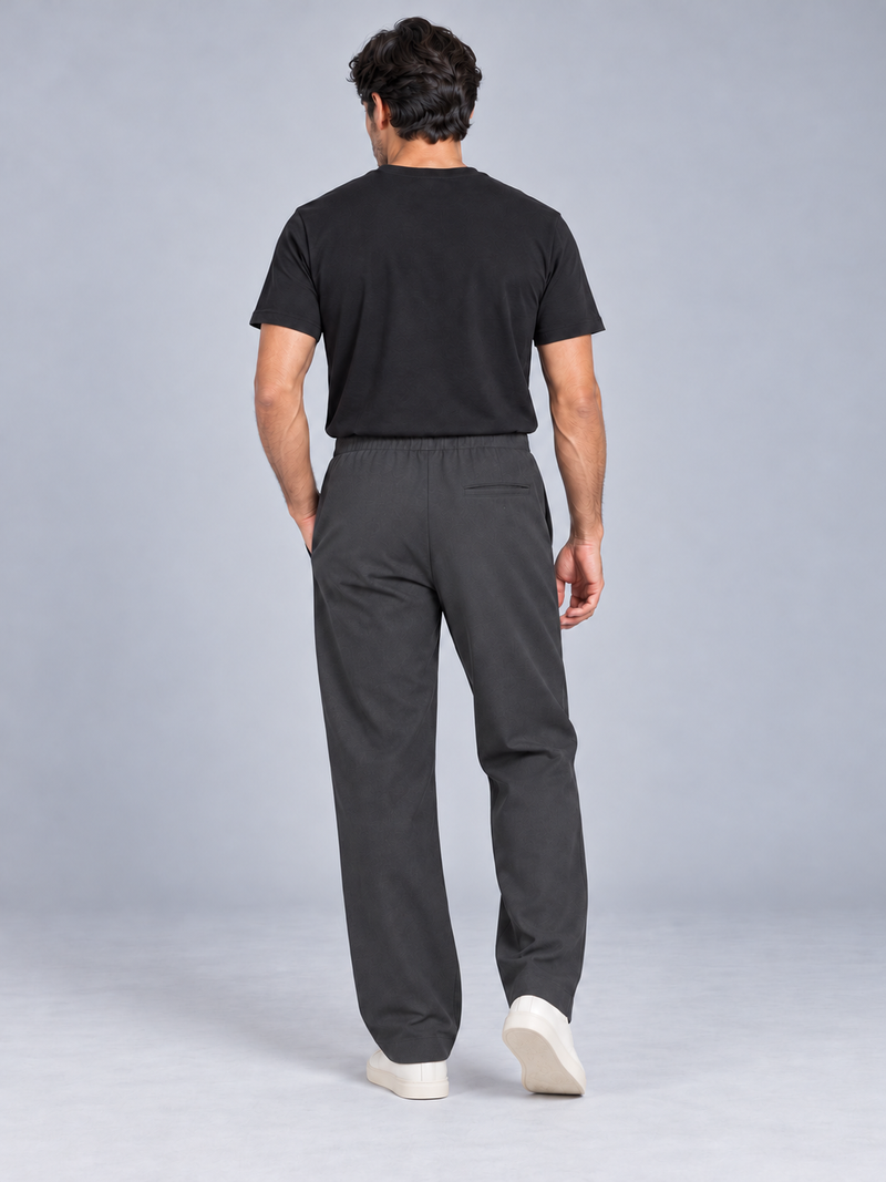 CITY SIGNAL Men's Axis Drawcord Trouser — Charcoal, View 2