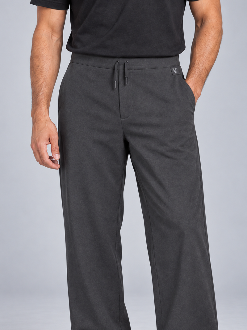CITY SIGNAL Men's Axis Drawcord Trouser — Charcoal, View 5