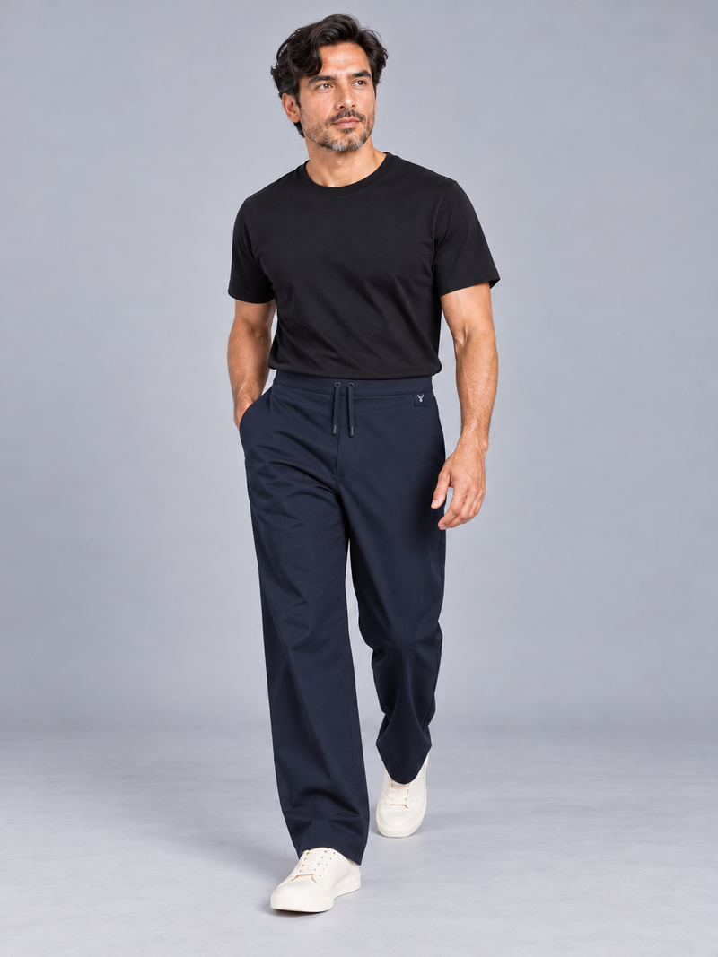 CITY SIGNAL Men's Axis Drawcord Trouser — Ink Navy, View 3
