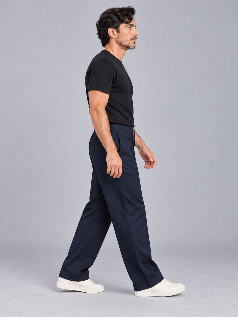 CITY SIGNAL Men's Axis Drawcord Trouser — Ink Navy, View 4