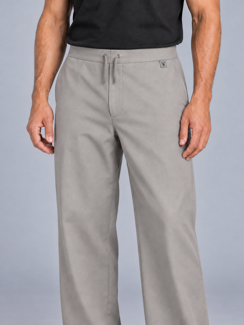 CITY SIGNAL Men's Axis Drawcord Trouser — Warm Grey, View 5