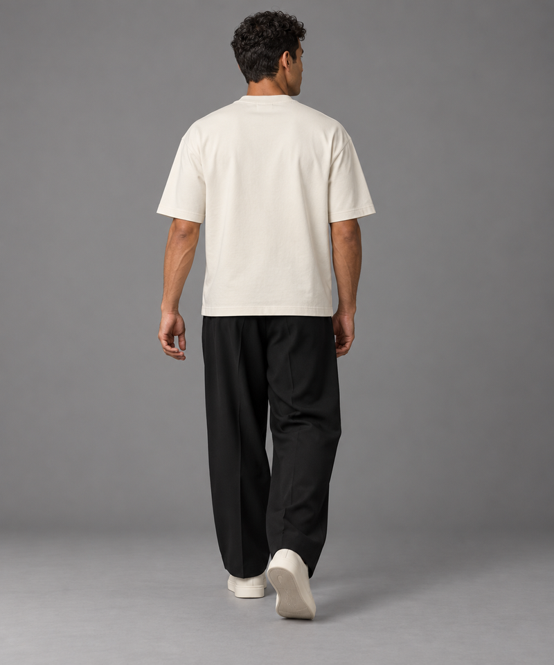 CITY SIGNAL Men's Block One Box Tee — Bone, View 2