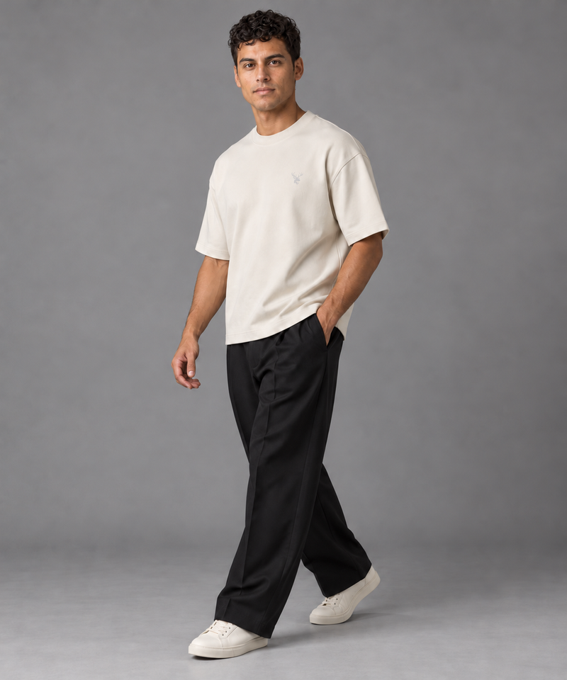 CITY SIGNAL Men's Block One Box Tee — Bone, View 3