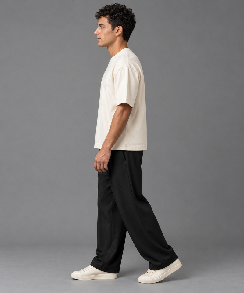CITY SIGNAL Men's Block One Box Tee — Bone, View 4