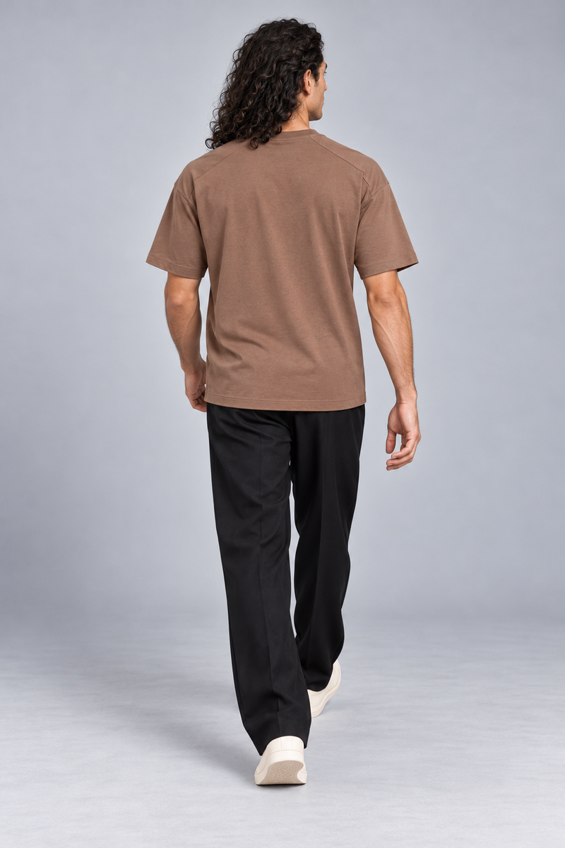 CITY SIGNAL Men's Crossline Panel Tee — Clay, View 2