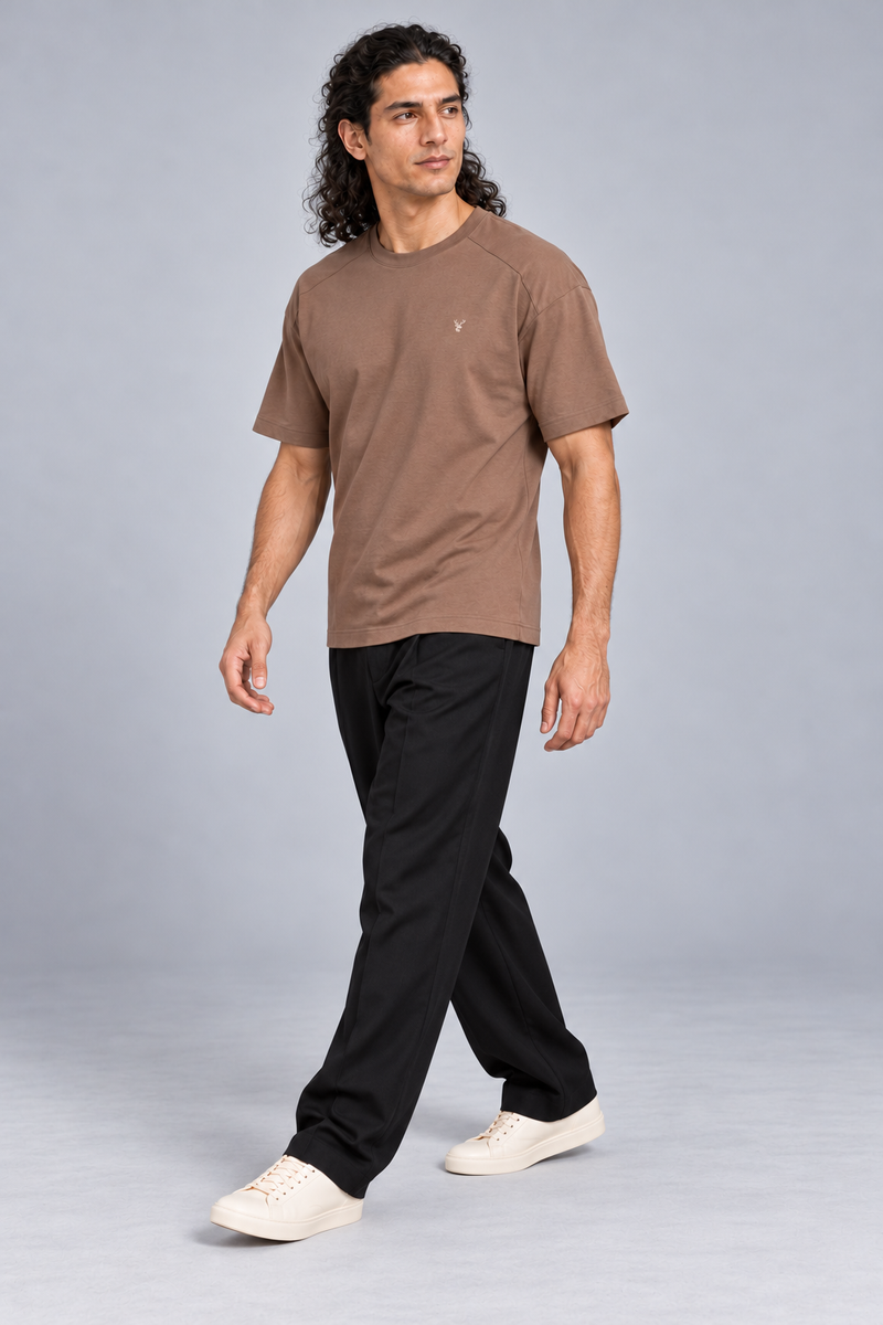 CITY SIGNAL Men's Crossline Panel Tee — Clay, View 3