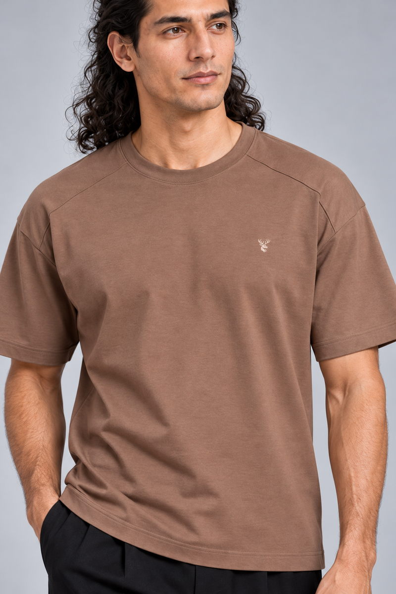 CITY SIGNAL Men's Crossline Panel Tee — Clay, View 5