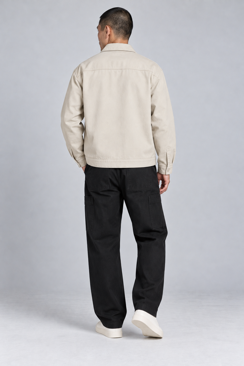 CITY SIGNAL Men's Transit Short Overshirt — Bone, View 2