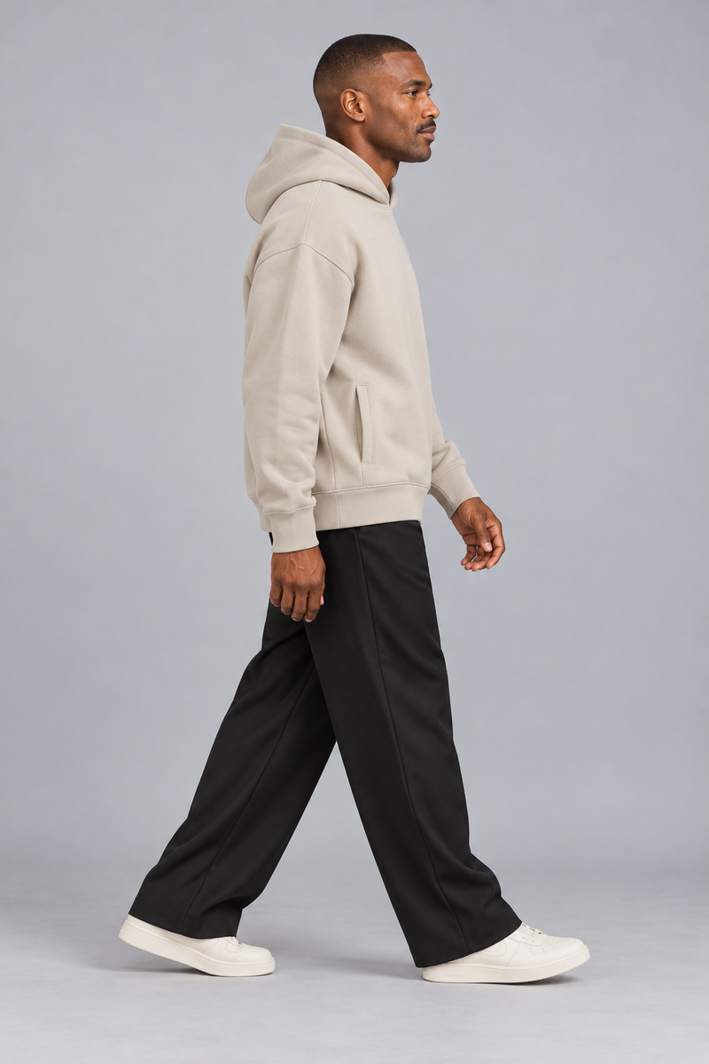 CITY SIGNAL Men's Signal Structured Hoodie — Bone, View 4