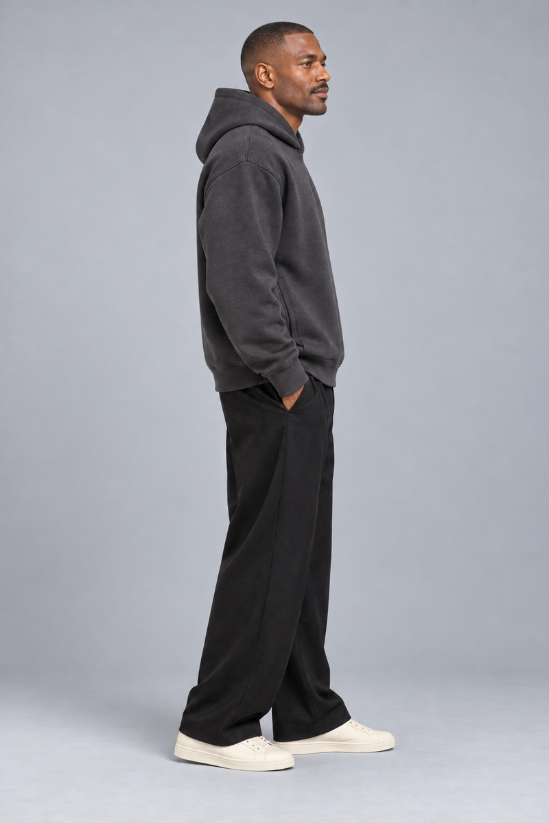 CITY SIGNAL Men's Signal Structured Hoodie — Charcoal, View 4