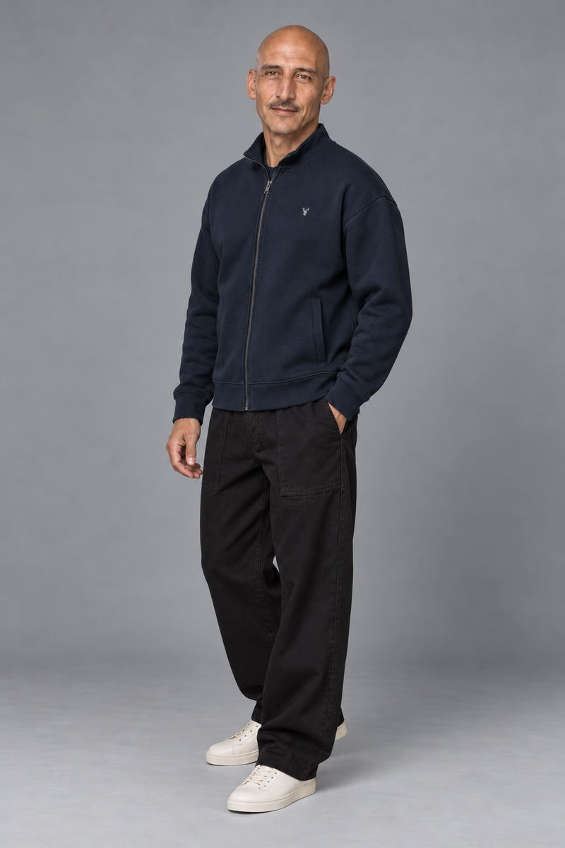 CITY SIGNAL Men's Axis Zip Sweat — Ink Navy, View 3