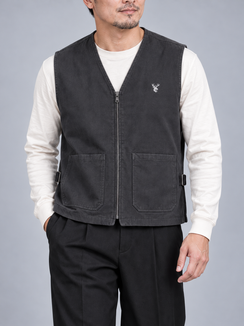 CITY SIGNAL Men's Transit Utility Vest — Charcoal, View 5