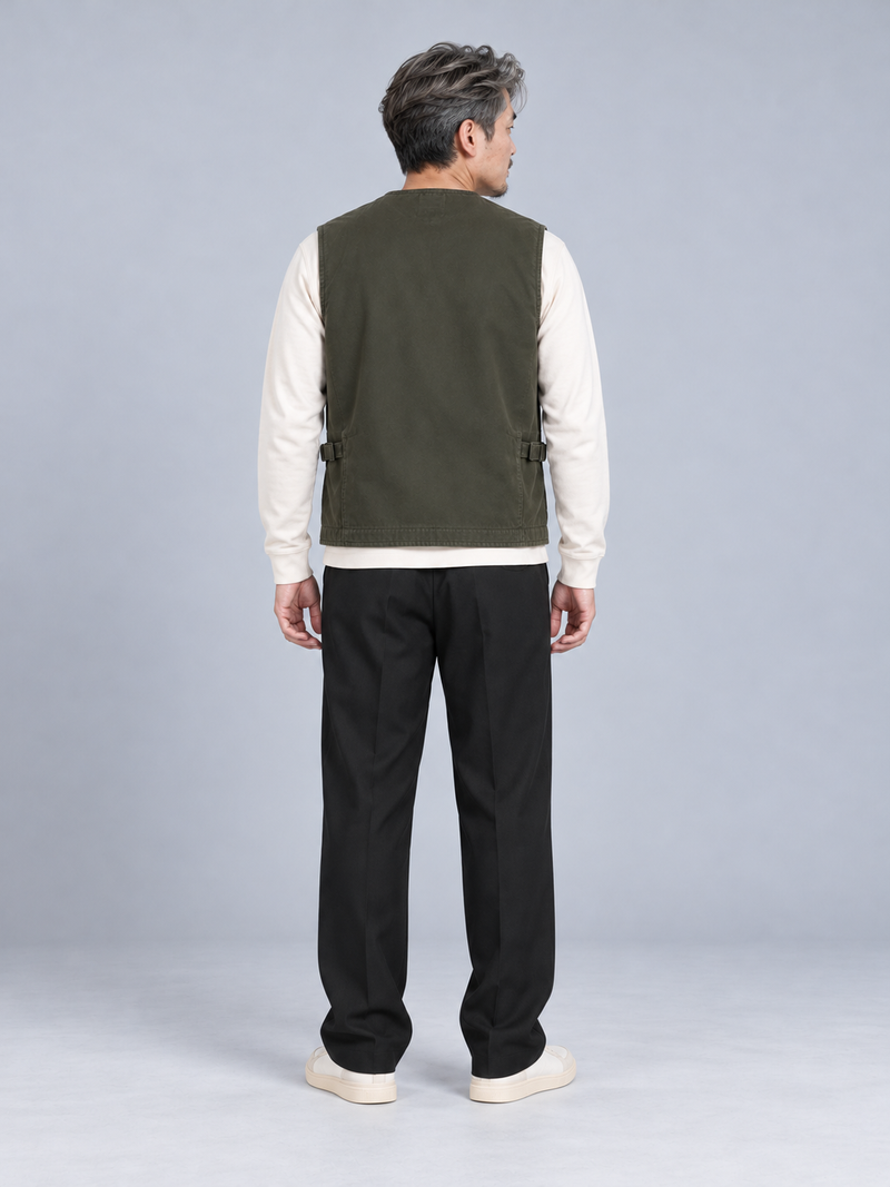 CITY SIGNAL Men's Transit Utility Vest — Dark Olive, View 2