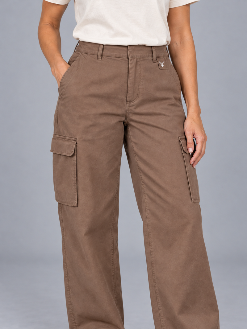 CITY SIGNAL Women's Transit Wide Cargo Trousers — Clay, View 5