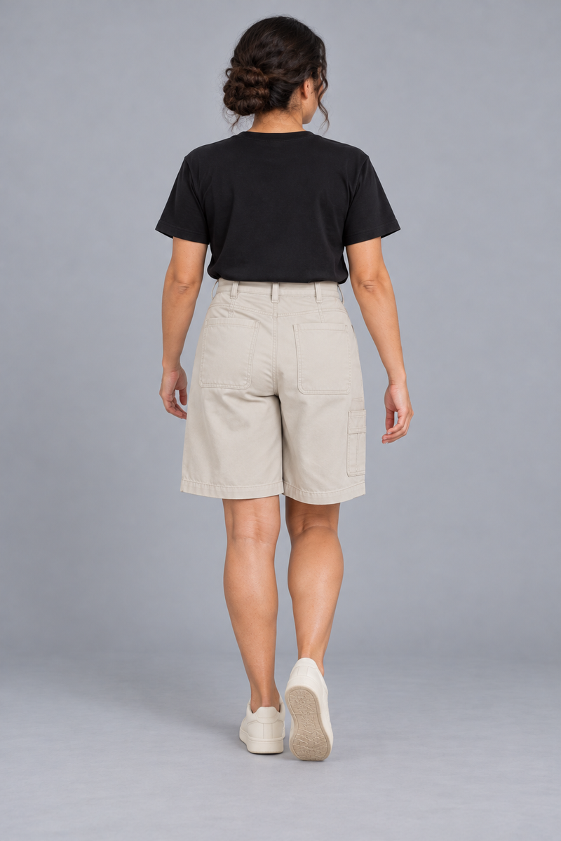 CITY SIGNAL Women's Workshop Long Short — Bone, View 2