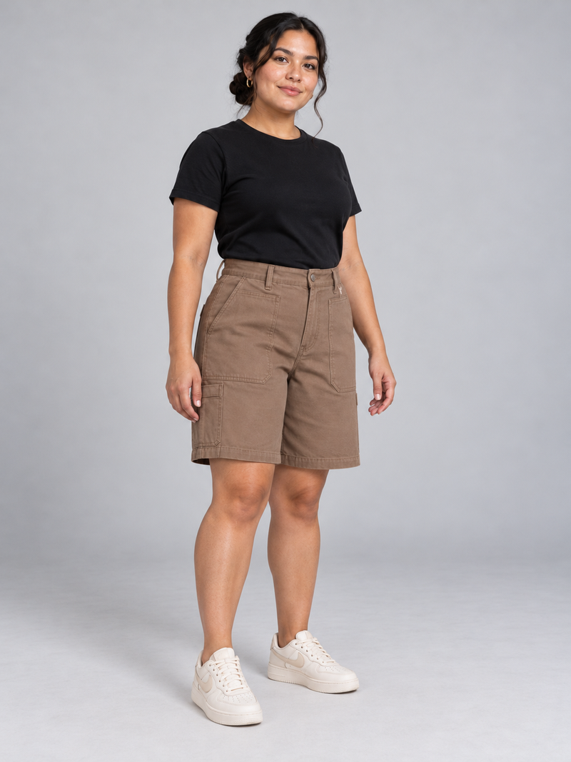 CITY SIGNAL Women's Workshop Long Short — Clay, View 3
