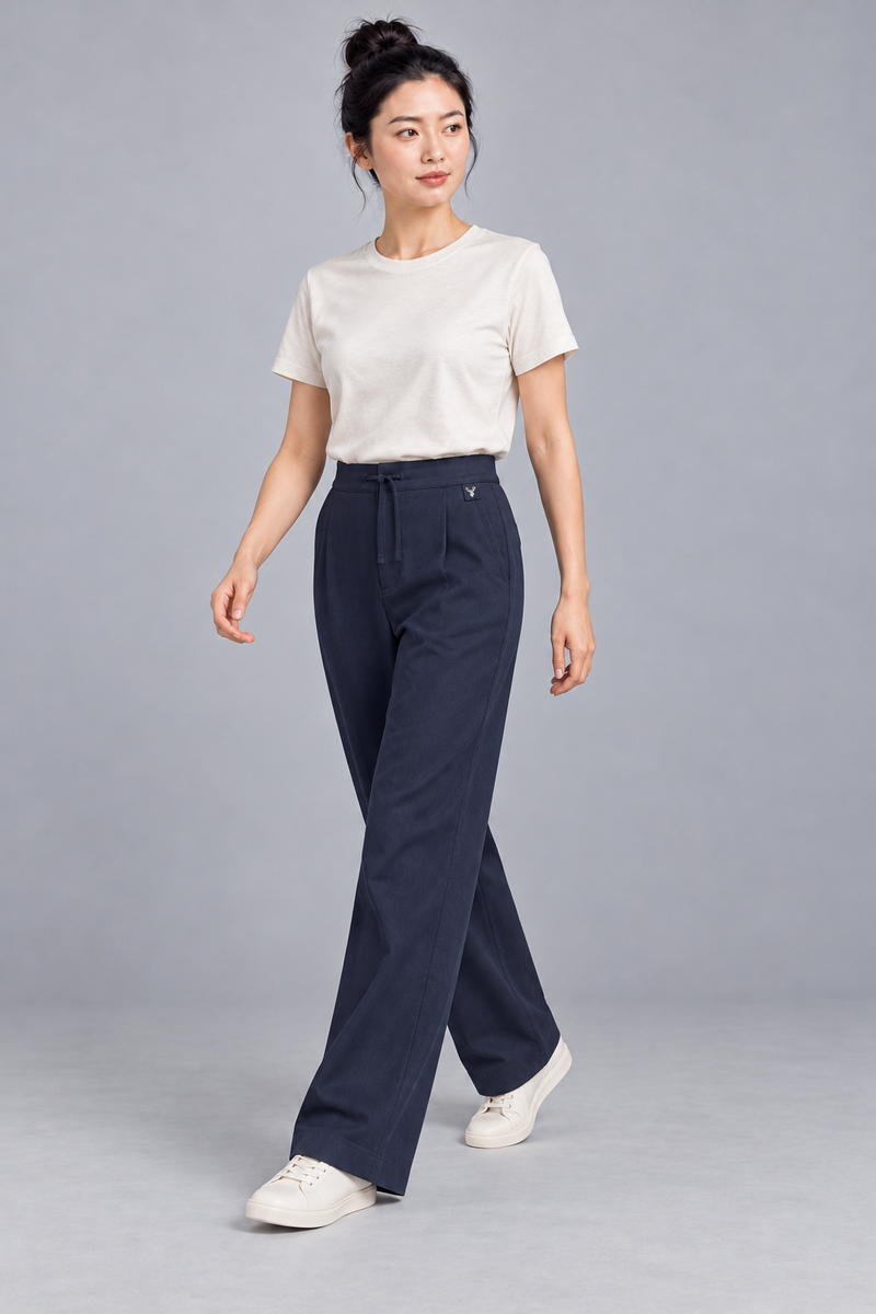CITY SIGNAL Women's Axis Drawcord Trouser — Ink Navy, View 3