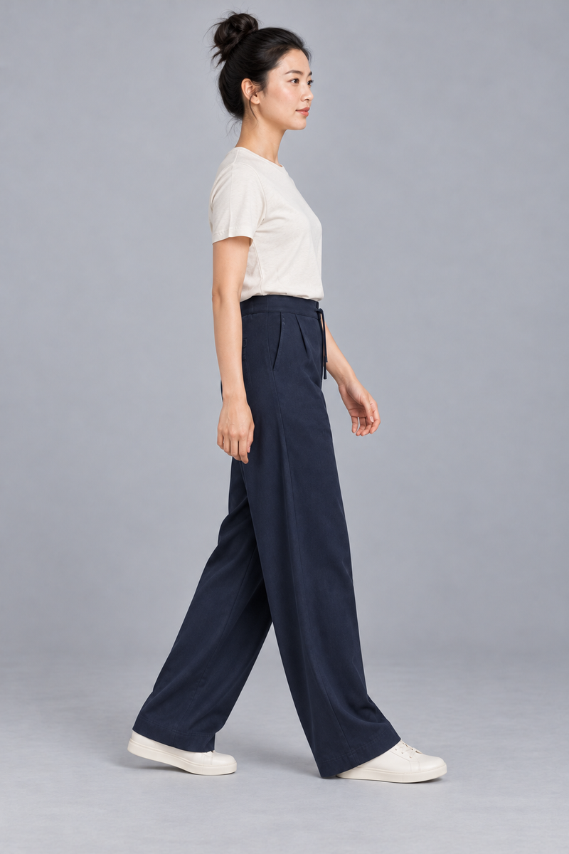 CITY SIGNAL Women's Axis Drawcord Trouser — Ink Navy, View 4