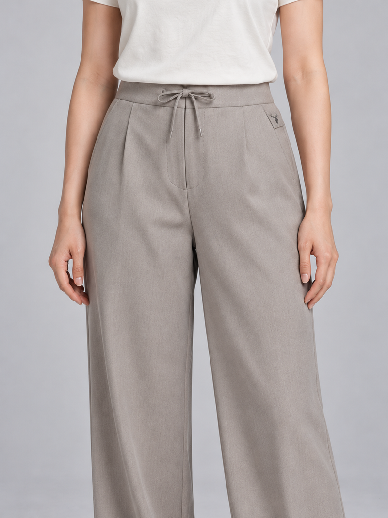CITY SIGNAL Women's Axis Drawcord Trouser — Warm Grey, View 5