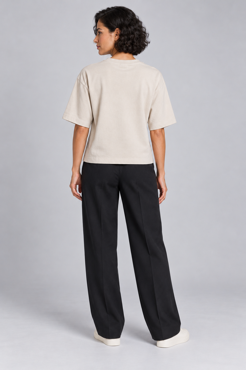 CITY SIGNAL Women's Block One Short Tee — Bone, View 2