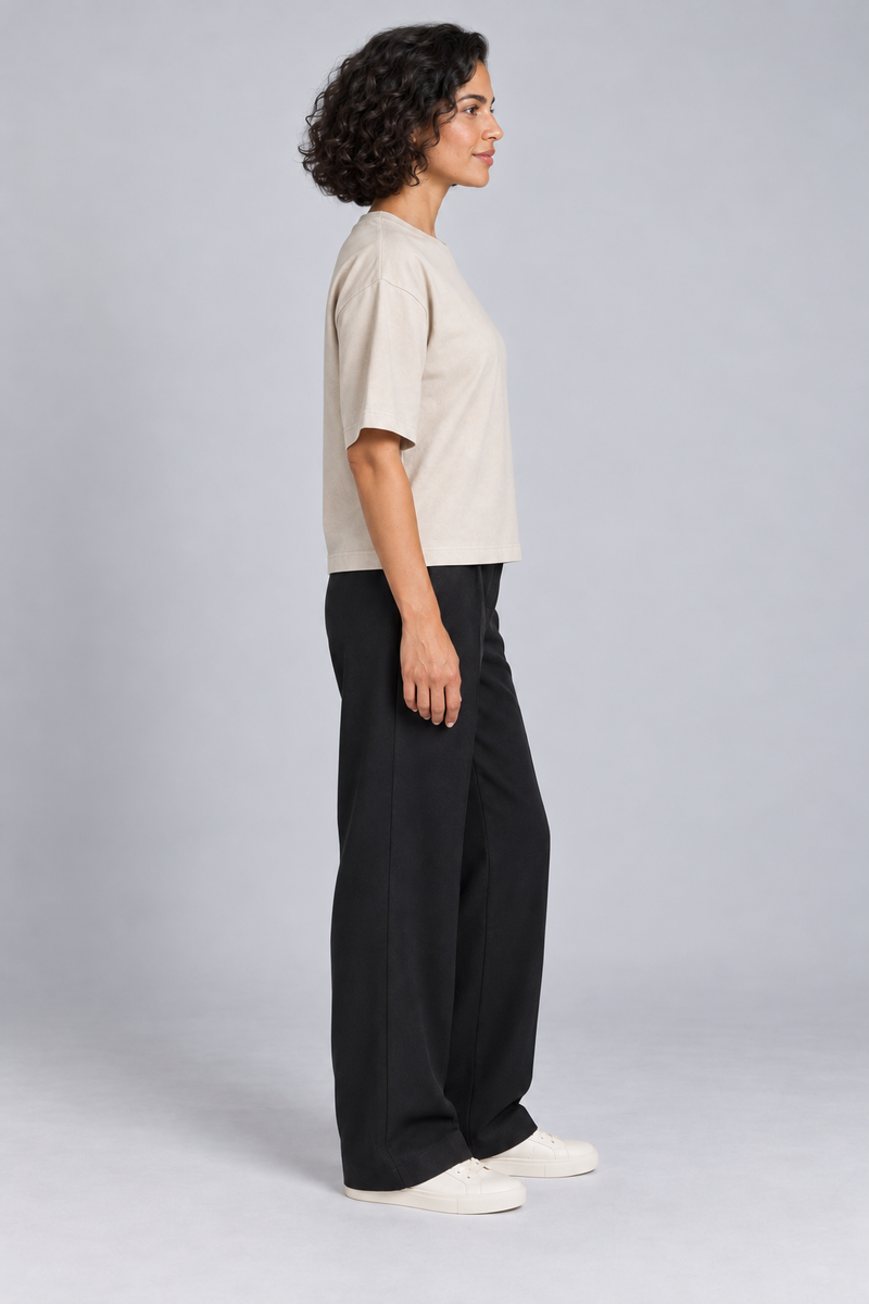 CITY SIGNAL Women's Block One Short Tee — Bone, View 4