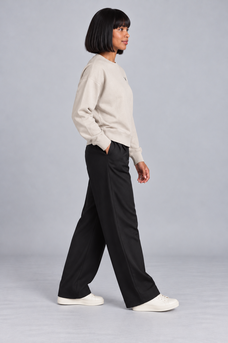 CITY SIGNAL Women's Axis Panel Sweat — Bone, View 4