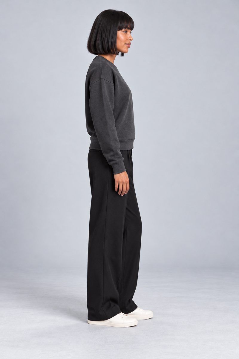 CITY SIGNAL Women's Axis Panel Sweat — Charcoal, View 4