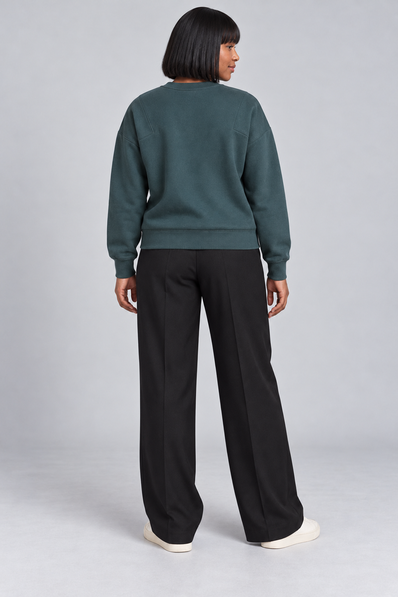 CITY SIGNAL Women's Axis Panel Sweat — Muted Petrol, View 2
