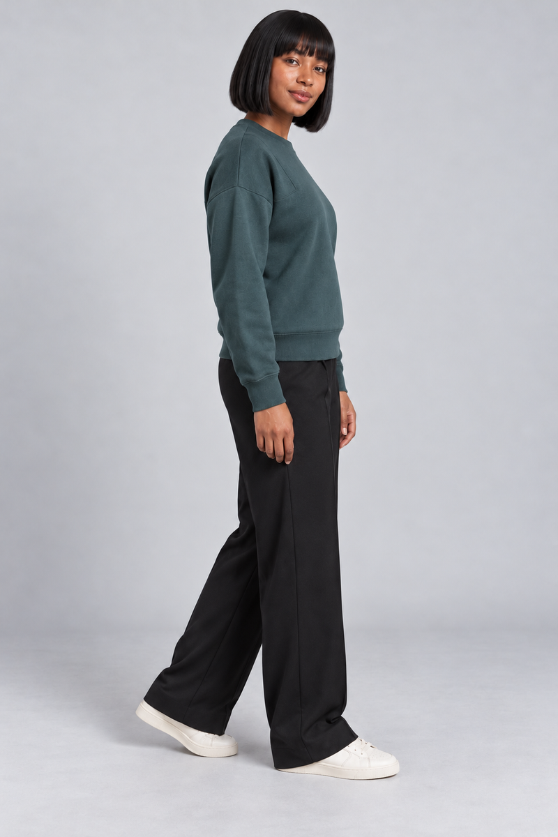 CITY SIGNAL Women's Axis Panel Sweat — Muted Petrol, View 4