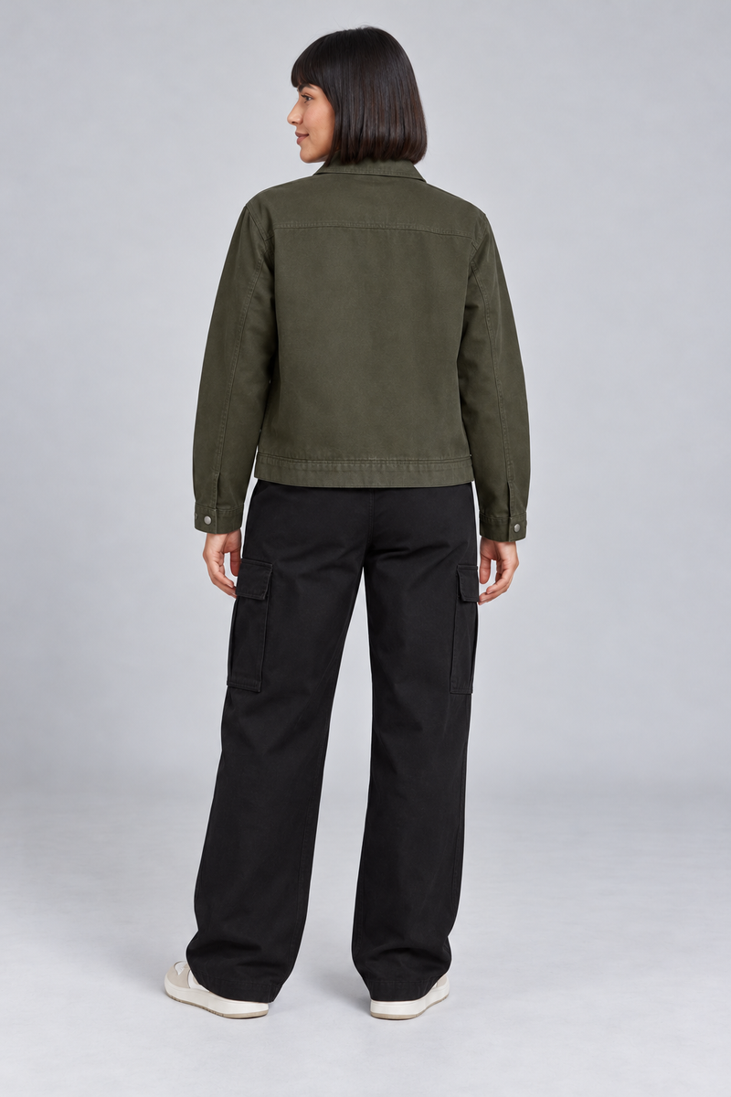 CITY SIGNAL Women's Transit Utility Jacket — Dark Olive, View 2