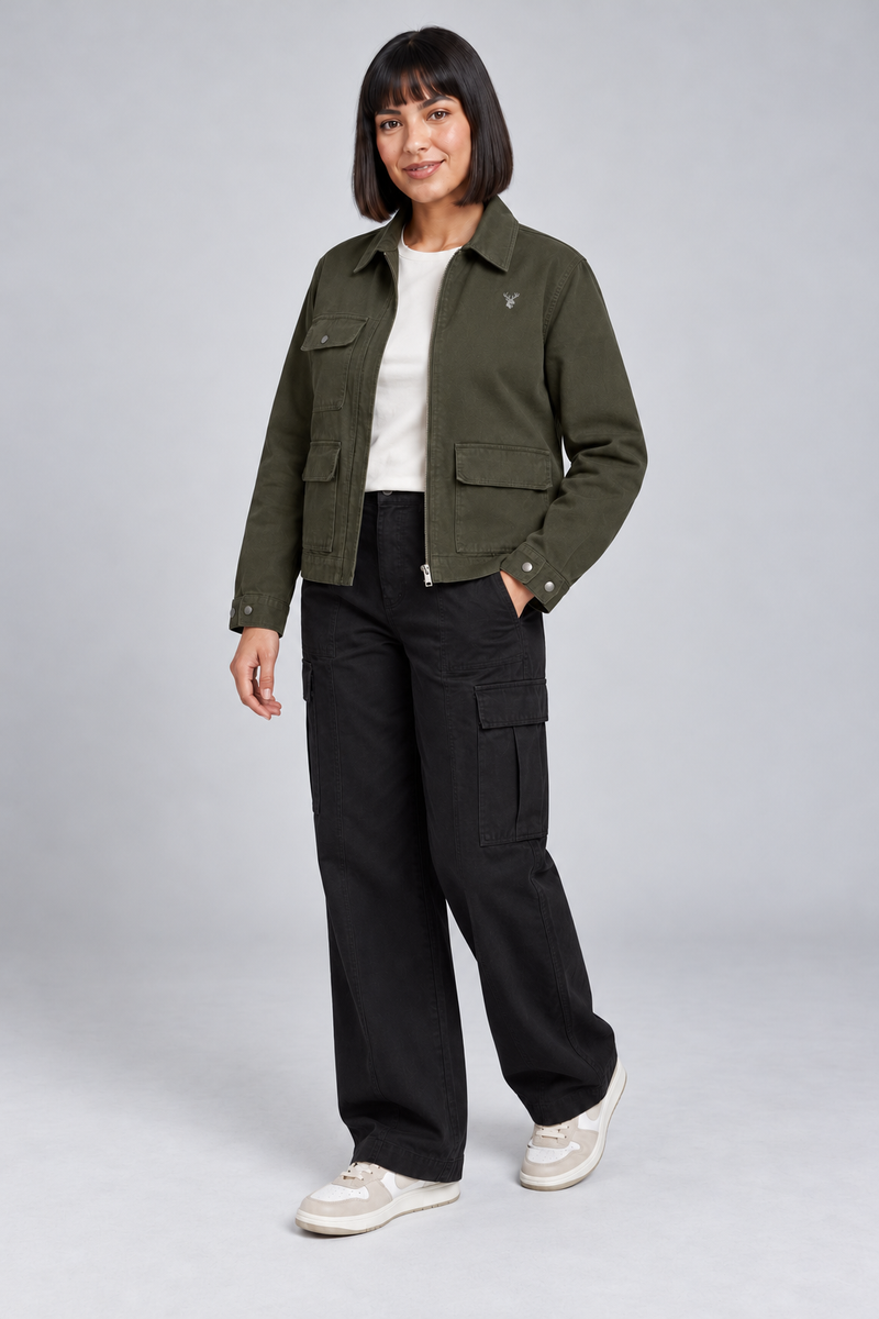 CITY SIGNAL Women's Transit Utility Jacket — Dark Olive, View 3