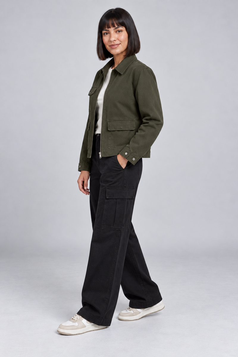 CITY SIGNAL Women's Transit Utility Jacket — Dark Olive, View 4