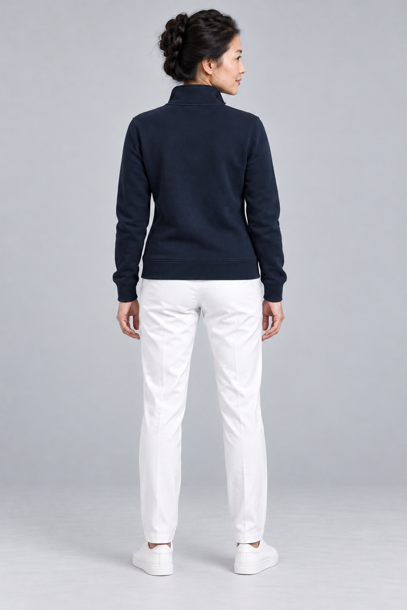 Gold Edition Women's Sovereign Quarter-Zip — Midnight Navy, Back view
