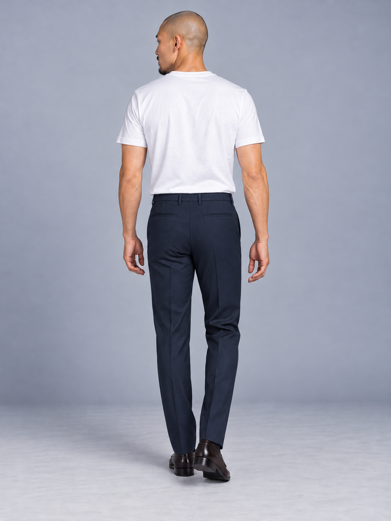 STILL Men's Evening Straight Trouser — Ink Navy, View 2