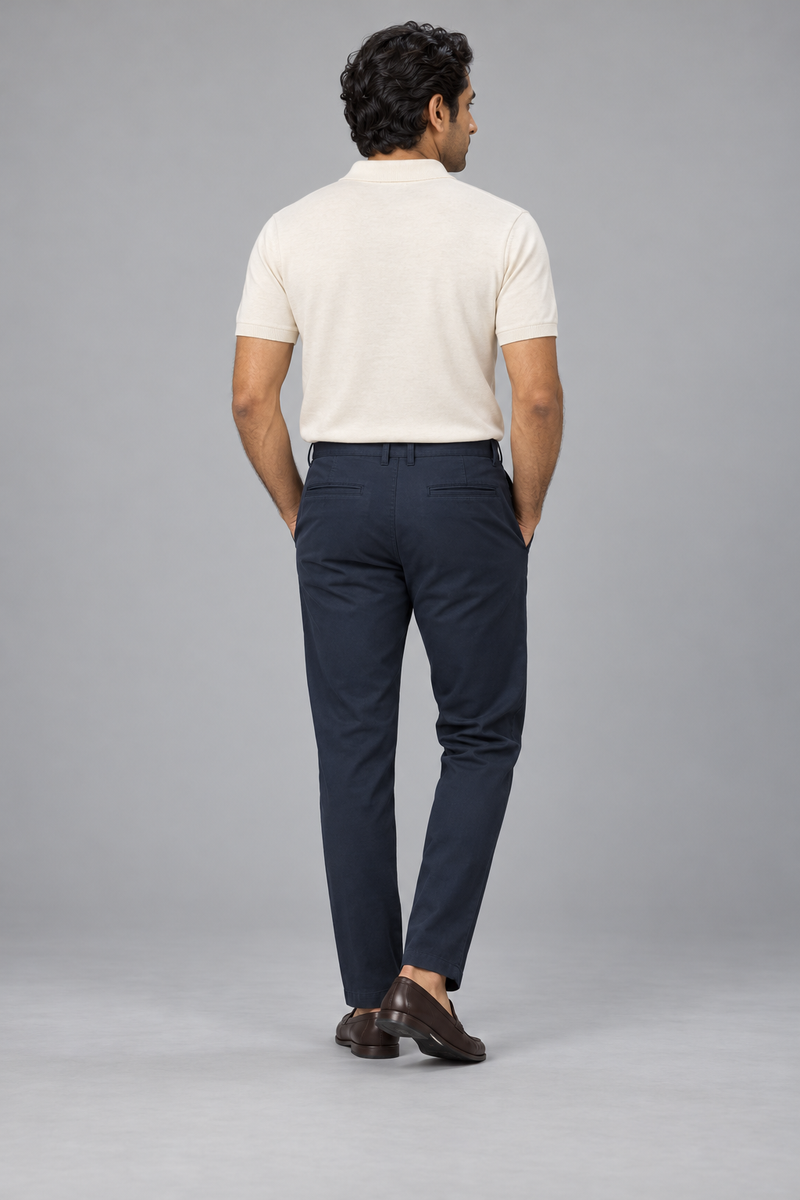 STILL Men's Quiet Taper Chino — Ink Navy, View 2