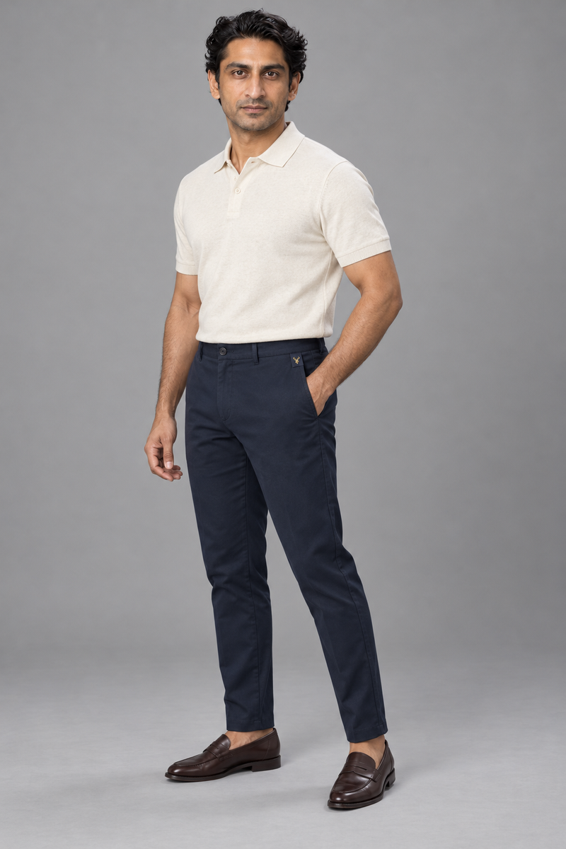 STILL Men's Quiet Taper Chino — Ink Navy, View 3