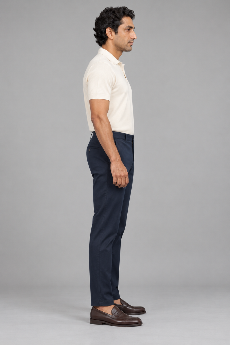 STILL Men's Quiet Taper Chino — Ink Navy, View 4