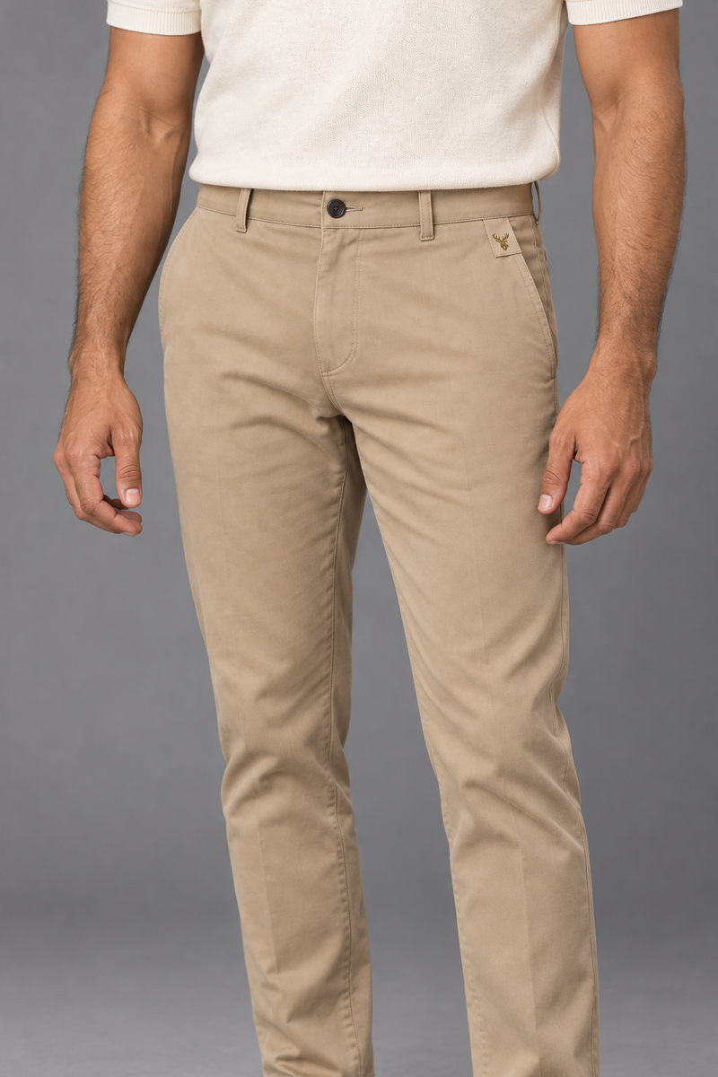 STILL Men's Quiet Taper Chino — Sand, View 5
