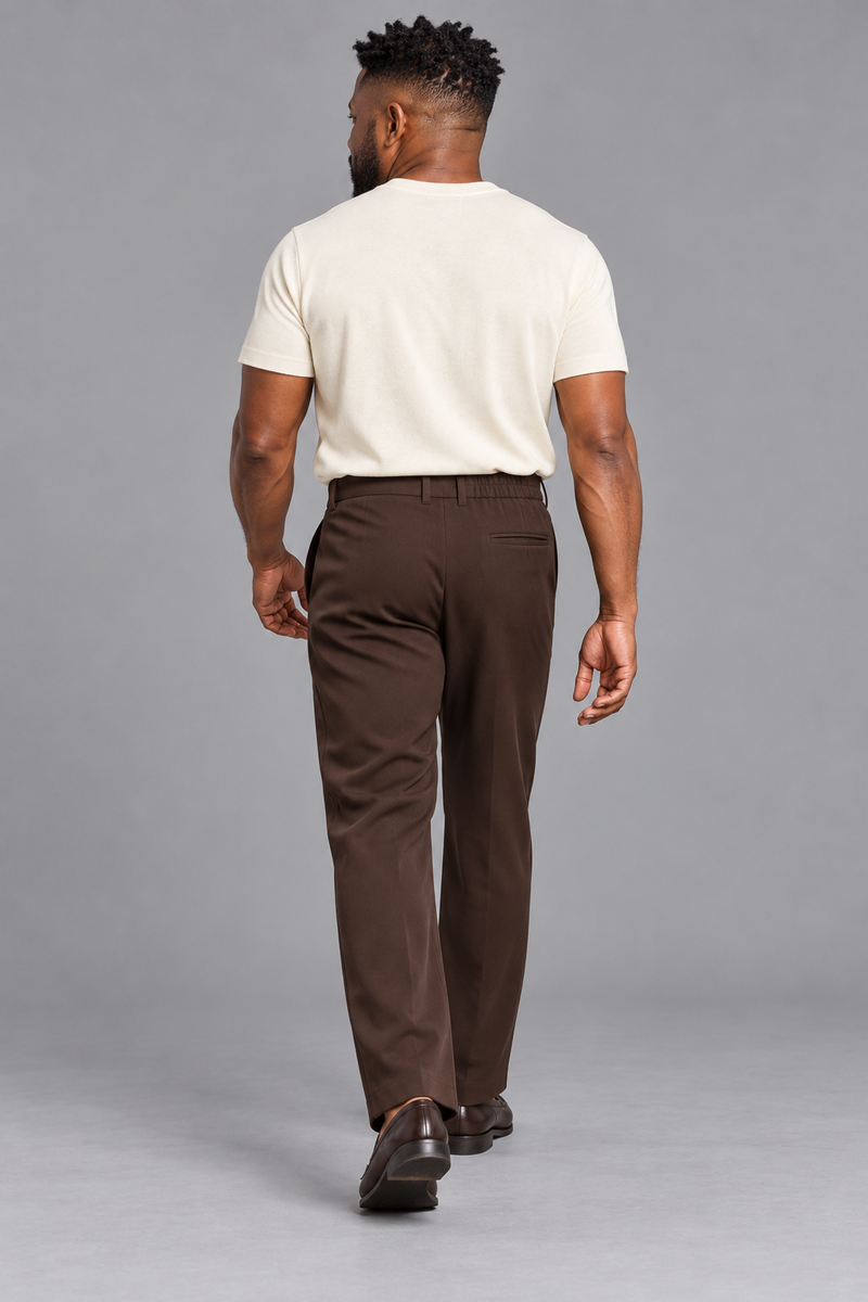 STILL Men's Soft Transit Knit Trouser — Espresso, View 2