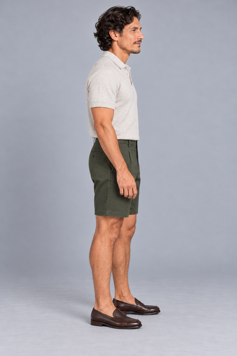 STILL Men's Gallery Tailored Short — Dark Olive, View 4