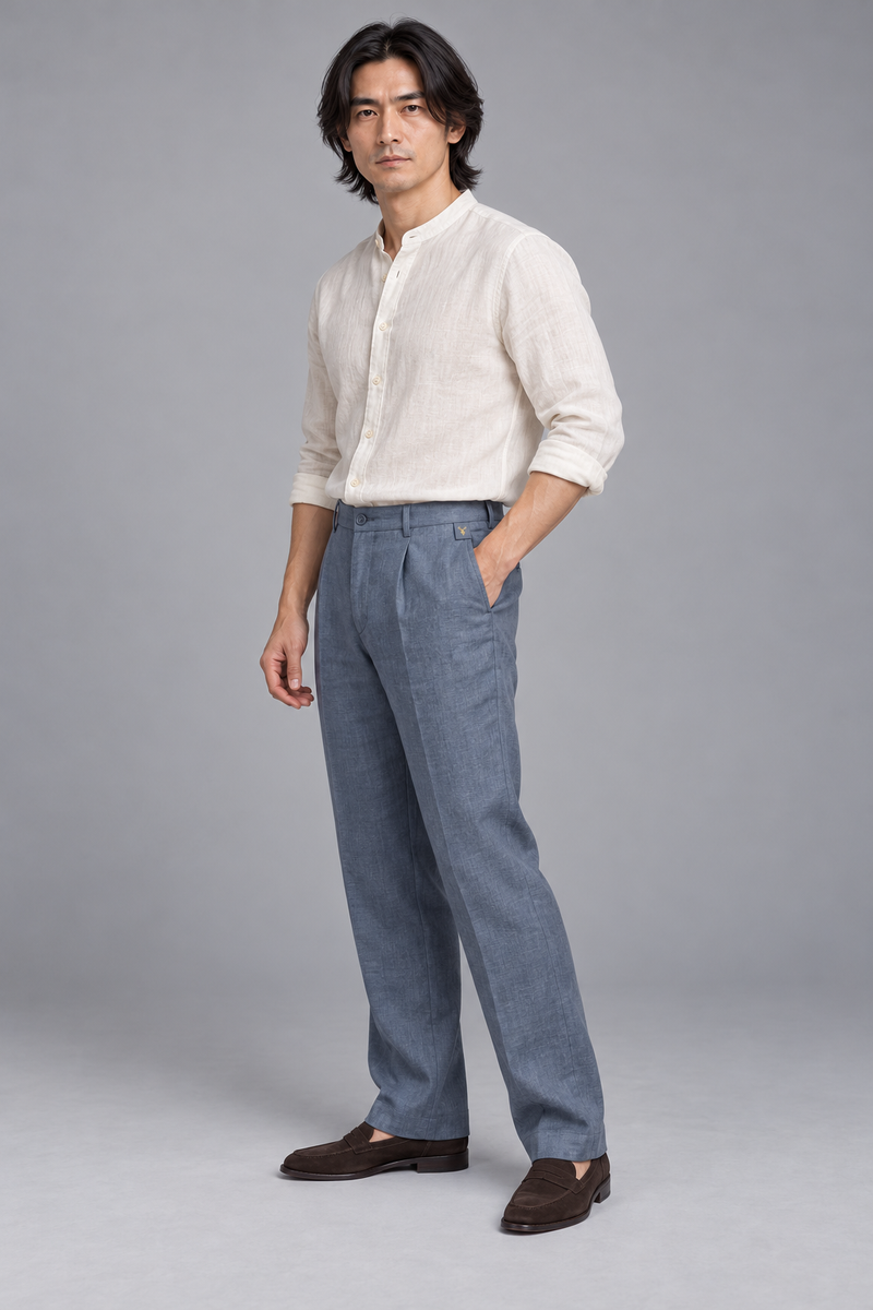 STILL Men's Air Line Trouser — Slate Blue, View 3